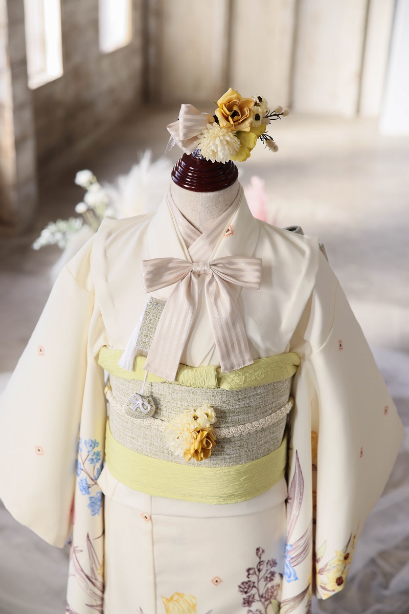 【現品】アンティークガーデン7歳きもの RC720-A　【ｸﾘｰﾑ】 - 画像 (6)