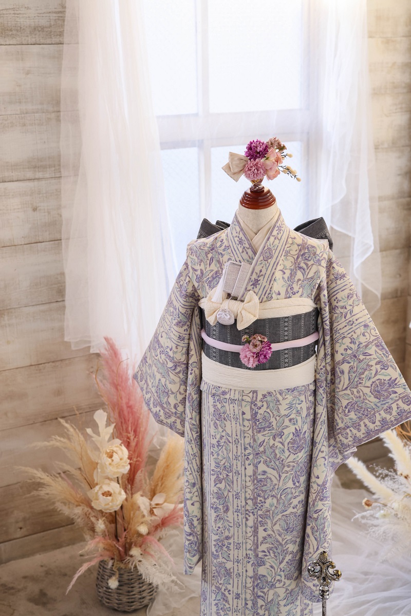 【現品】プロヴァンス リンクコーデ7歳きもの RC740-A　【ﾌﾞﾙｰ】 - 画像 (5)