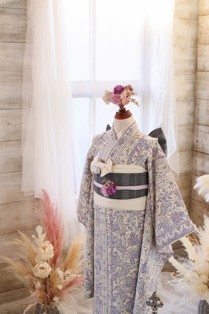 【現品】プロヴァンス リンクコーデ7歳きもの RC740-A　【ﾌﾞﾙｰ】 - 画像 (3)