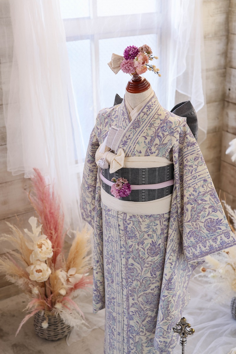 【現品】プロヴァンス リンクコーデ7歳きもの RC740-A　【ﾌﾞﾙｰ】 - 画像 (4)