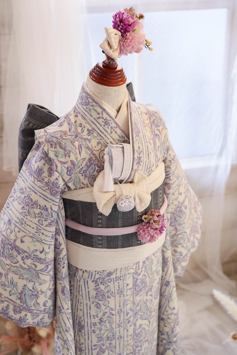 【現品】プロヴァンス リンクコーデ7歳きもの RC740-A　【ﾌﾞﾙｰ】 - 画像 (8)