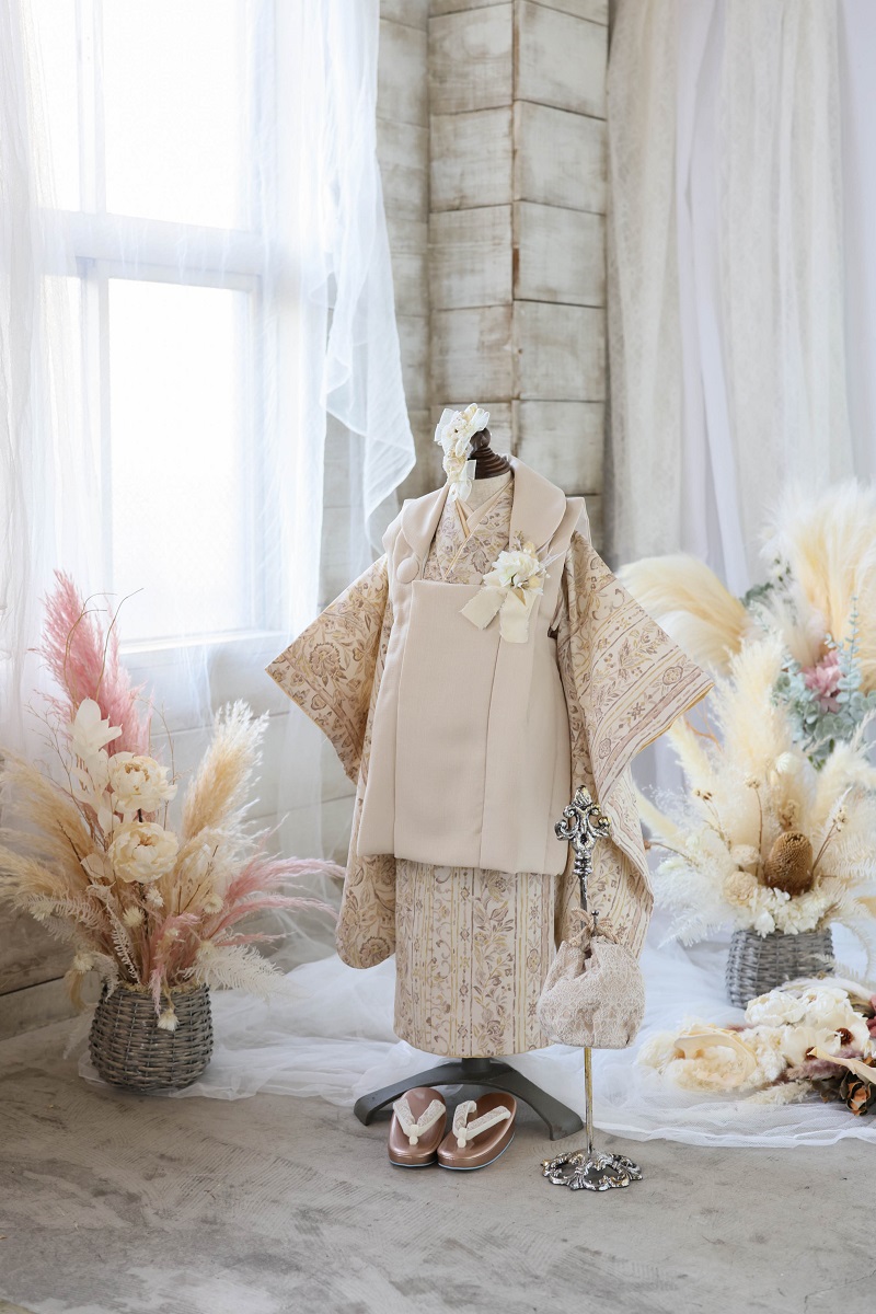 【現品】プロヴァンス リンクコーデ3歳被布セット RC742-A【ベージュ】