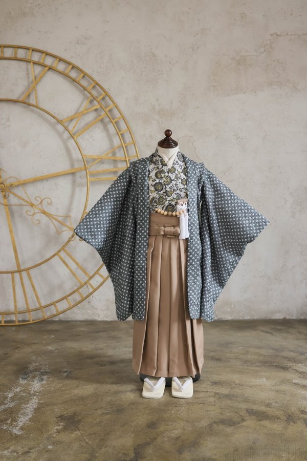 ラフィネココ×花わらべ　ジュニア男児セット2025　10歳/ 13歳/ 【E：ｵﾘｰﾌﾞ (ﾌﾞﾙｰｸﾞﾘｰﾝ)】