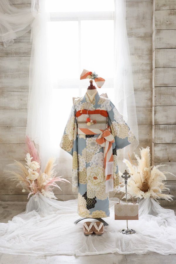 【トルソー現品】ネオ・トラッドファミリー 7歳きもの RC700-B 【アイスグレー】