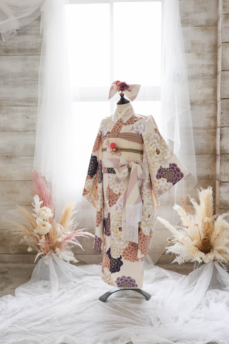 【現品】ネオ・トラッドファミリー 7歳きもの RC700-A 　【ﾊﾞﾆﾗﾎﾜｲﾄ】 - 画像 (11)