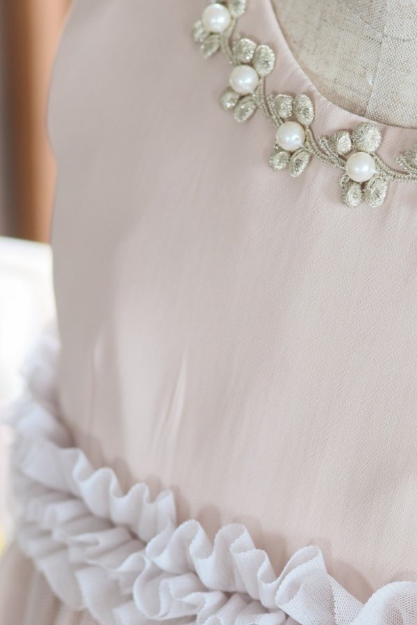 ロングドレスR-088 ベージュ - 画像 (4)