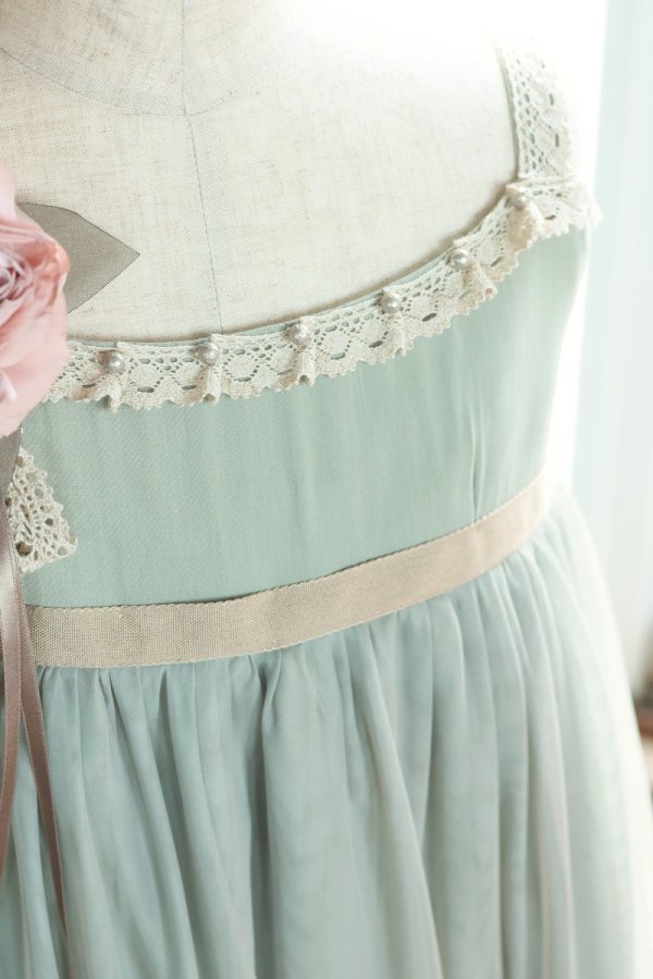 ロングドレスR-093 グリーン - 画像 (2)