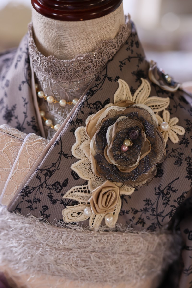 【アウトレット】ロココ・ガーリィ 7歳きものフルセット -Rococo Girly-【ブラウン】 - 画像 (11)