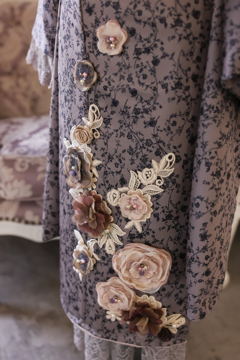 【アウトレット】ロココ・ガーリィ 7歳きものフルセット -Rococo Girly-【ブラウン】 - 画像 (12)