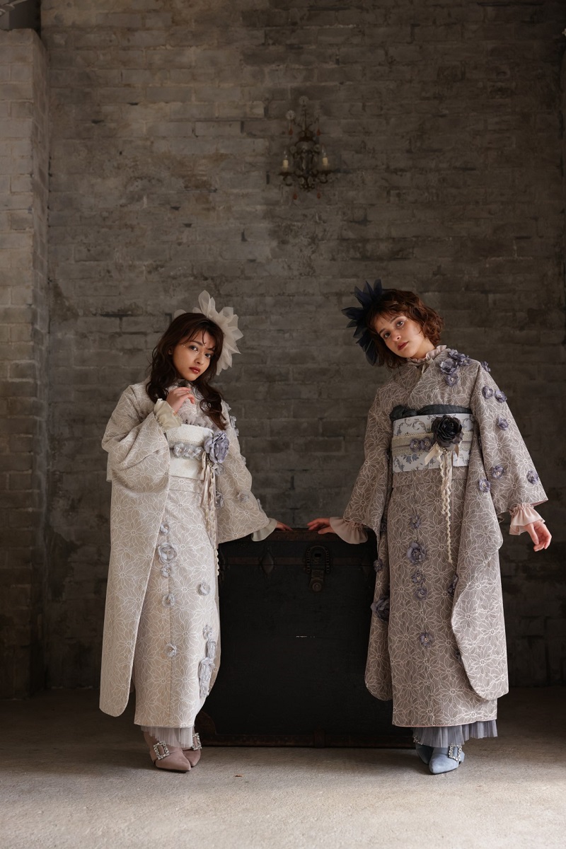 合繊振袖ラフィネモカ GF-56 -フィオラ・ドール-【アイボリー】 - 画像 (2)