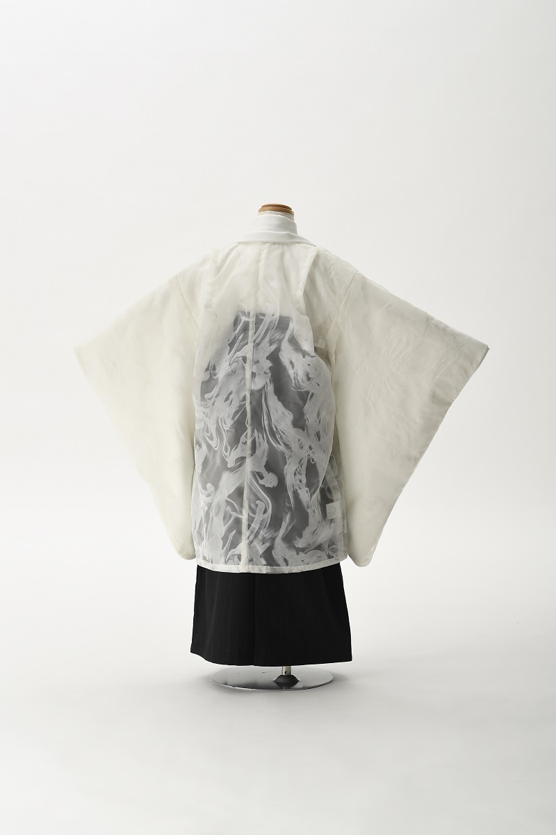 花わらべ男児セット5歳 FR-1フロッキーレース【白】 - 画像 (2)