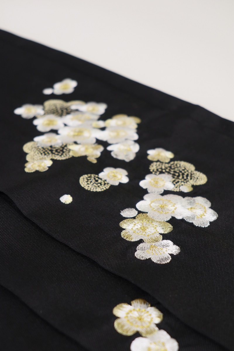 卒業袴 桜刺繍 RMO2401-a2 ブラック - 画像 (2)