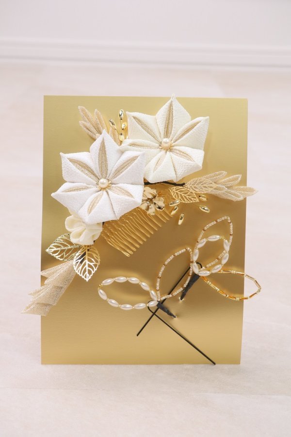 髪飾り大人用 つまみ RCH0624-a白金