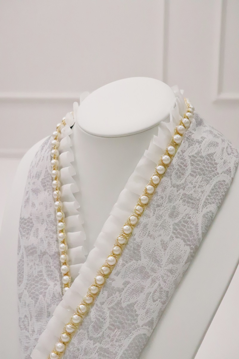 フリルレース&パール重ね衿palefu　RKK-2407b　4type - 画像 (6)