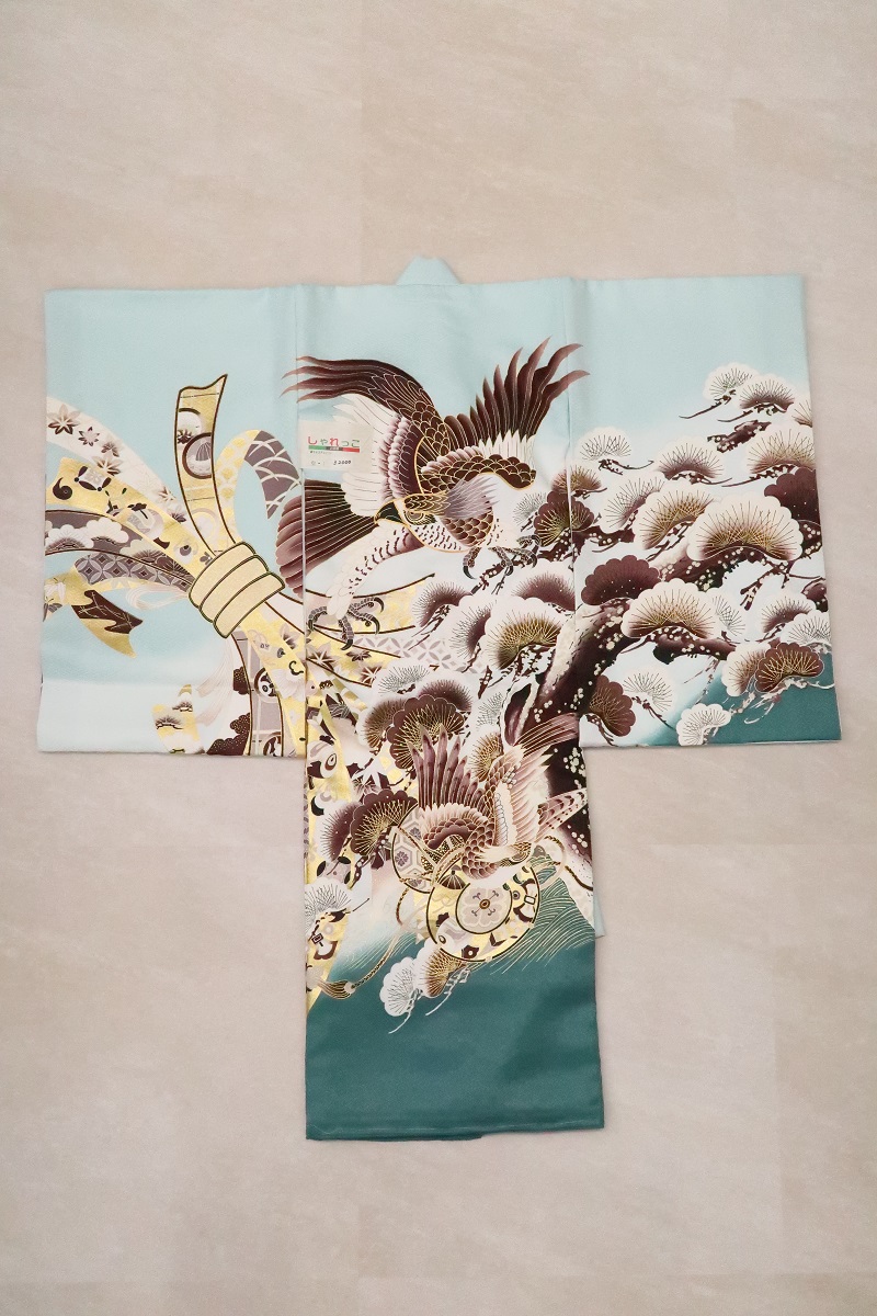 【現品】 男児お宮参り祝着　しゃれっこNo.「空-1」