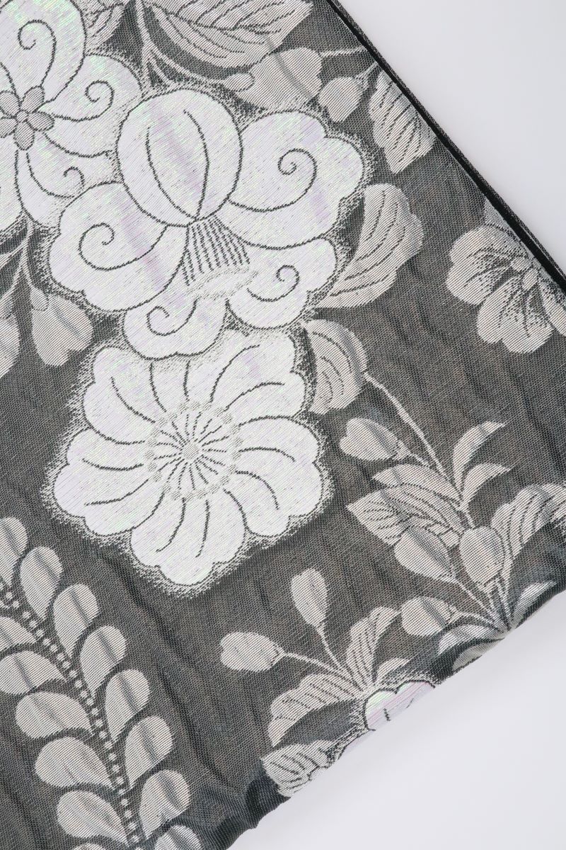 袋帯【正絹】振袖用袋帯 辻が花RO2410-OS20a 墨色 - 画像 (3)