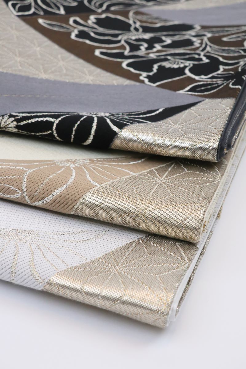 袋帯【正絹】振袖用RO2410-OD24abc 幾何学柄 -3色展開- - 画像 (2)