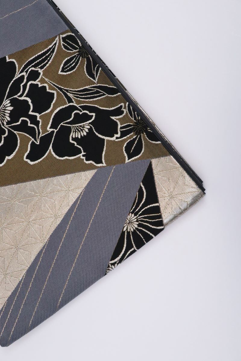 袋帯【正絹】振袖用RO2410-OD24abc 幾何学柄 -3色展開- - 画像 (6)