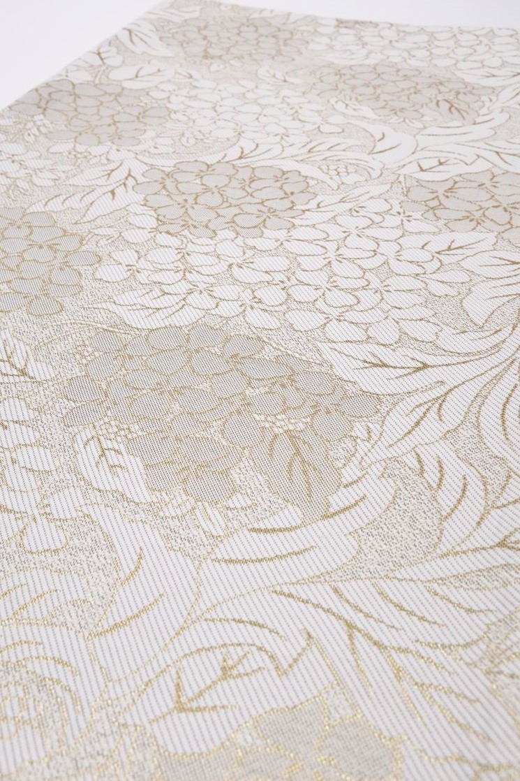 袋帯【正絹】振袖用RO2410-OF26 白金 - 画像 (4)