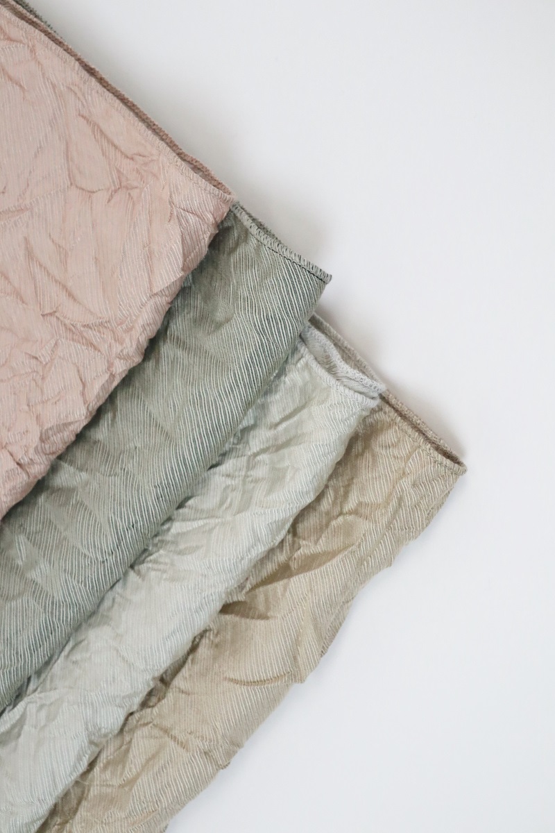 帯揚 化繊-絹交ミックス 両面ワッシャー -4色展開- - 画像 (3)