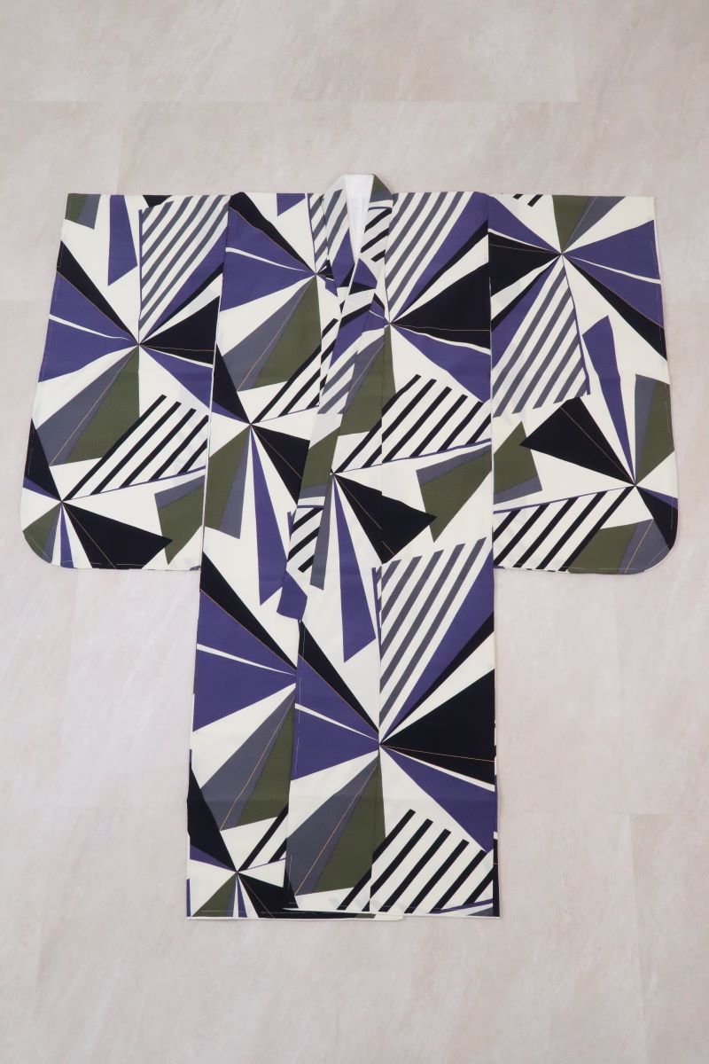 ゆめかんざし7才四つ身「RN2411-a」ネイビー　