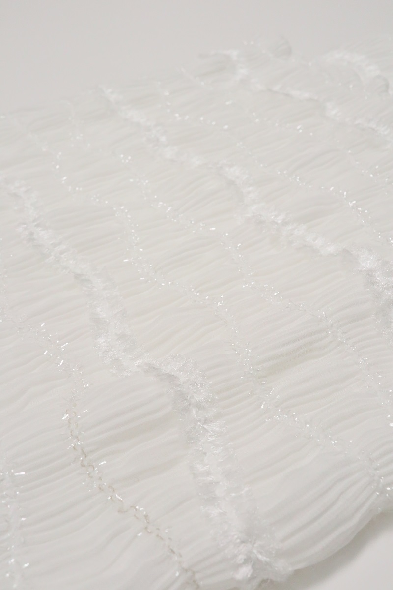 【SALE】化繊モールフリル透け感 帯揚  アムールパフ　-残りブラックのみ- - 画像 (15)