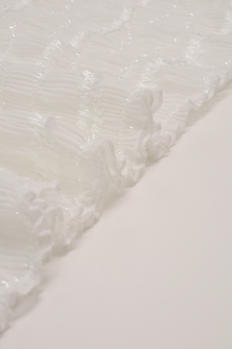 【SALE】化繊モールフリル透け感 帯揚 アムールパフ -残りブラックのみ- - 画像 (14)