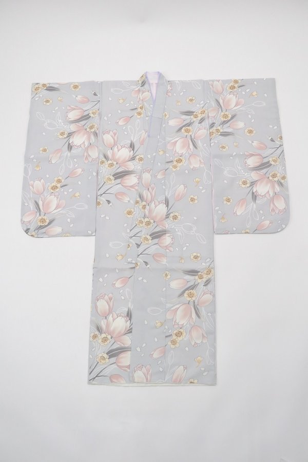 7才四つ身「RMB2504-7d」 グレー