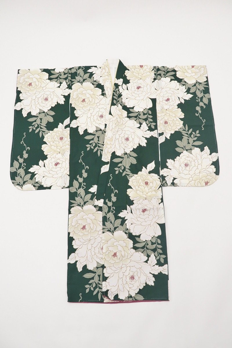 7才四つ身「RMB2504-7b」 モスグリーン