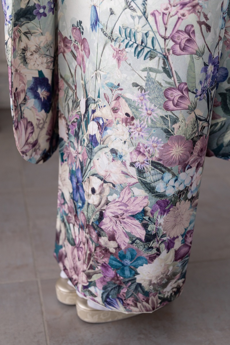 合繊振袖ラフィネモカ GF-67 -フラワーガーデン-【オフ白】 - 画像 (4)