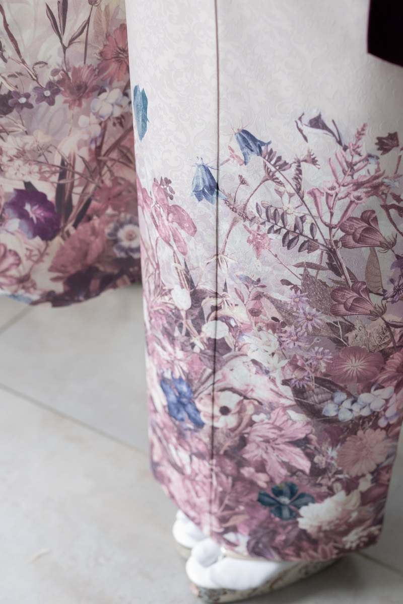 合繊振袖ラフィネモカ GF-68 -フラワーガーデン-【ピンク】 - 画像 (4)