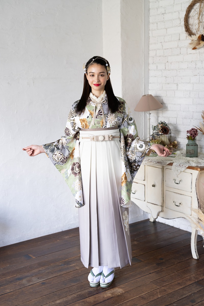 ラフィネモカ卒業袴 ラフィネモカ RH-72【アイボリー】