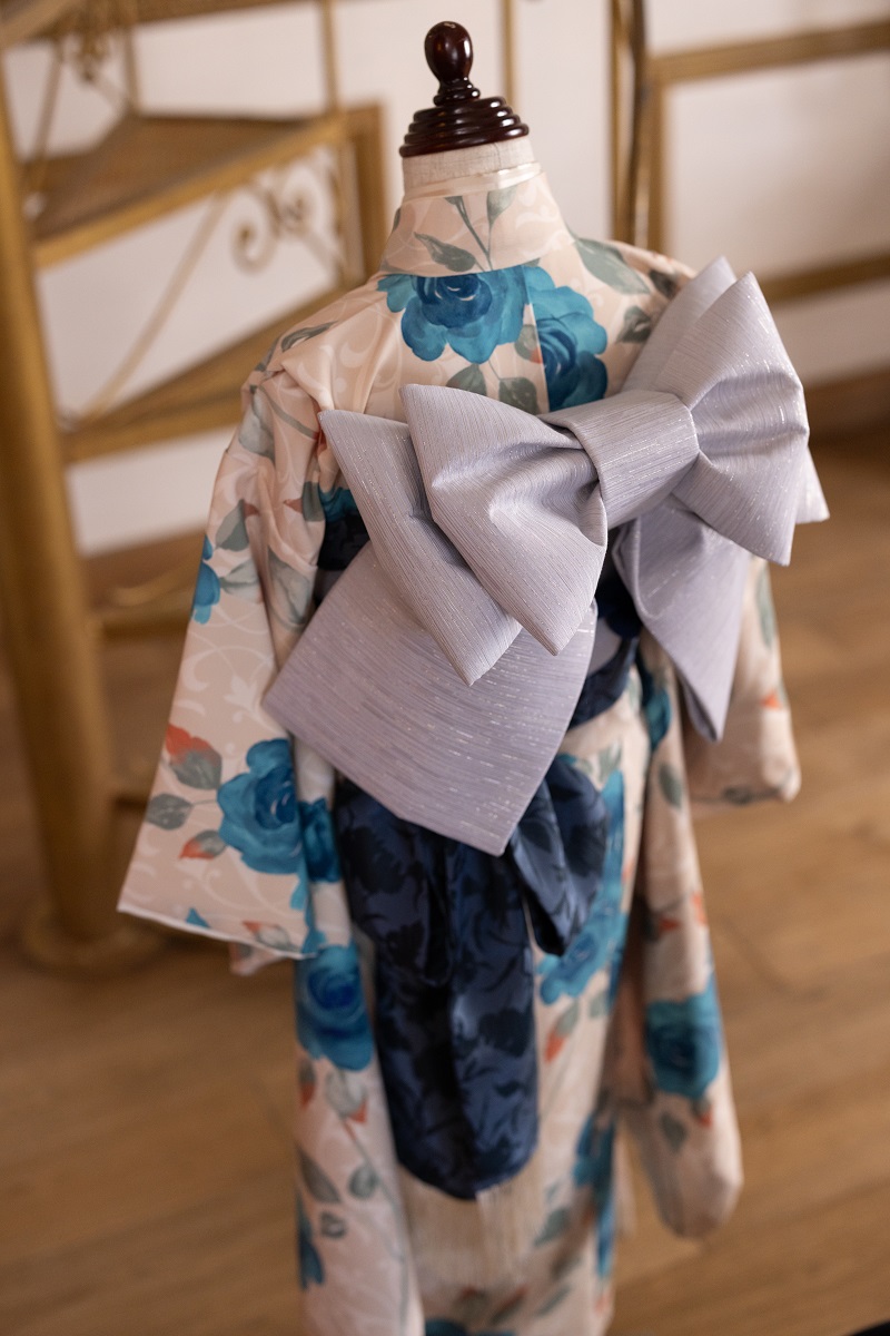 【現品】ラフィネココ・ロザリー 7歳きもの RC620-B【ﾍﾞｰｼﾞｭ青】 - 画像 (7)