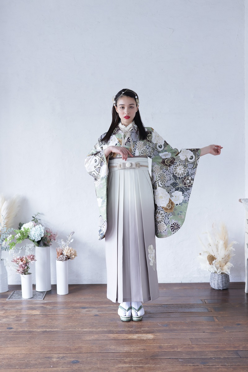 ラフィネモカ卒業袴 ラフィネモカ RH-72【アイボリー】 - 画像 (3)