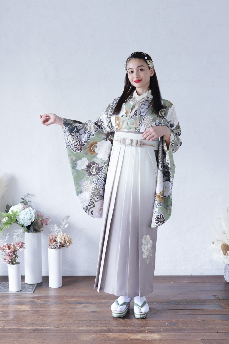 ラフィネモカ卒業袴 ラフィネモカ RH-72【アイボリー】 - 画像 (4)