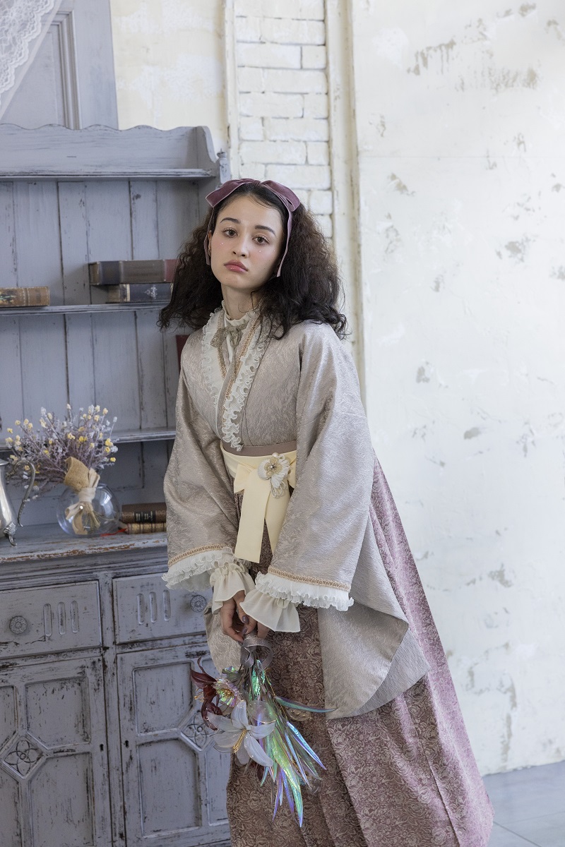 ラフィネモカ卒業袴 RH-81【ピンク】87cm/S - 画像 (3)