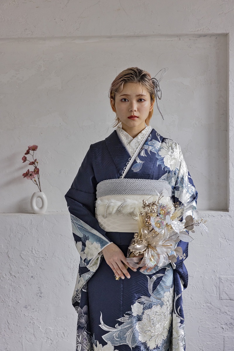 正絹振袖ラフィネモカ RF-32 -ロンドン・トワイライト- - 画像 (7)