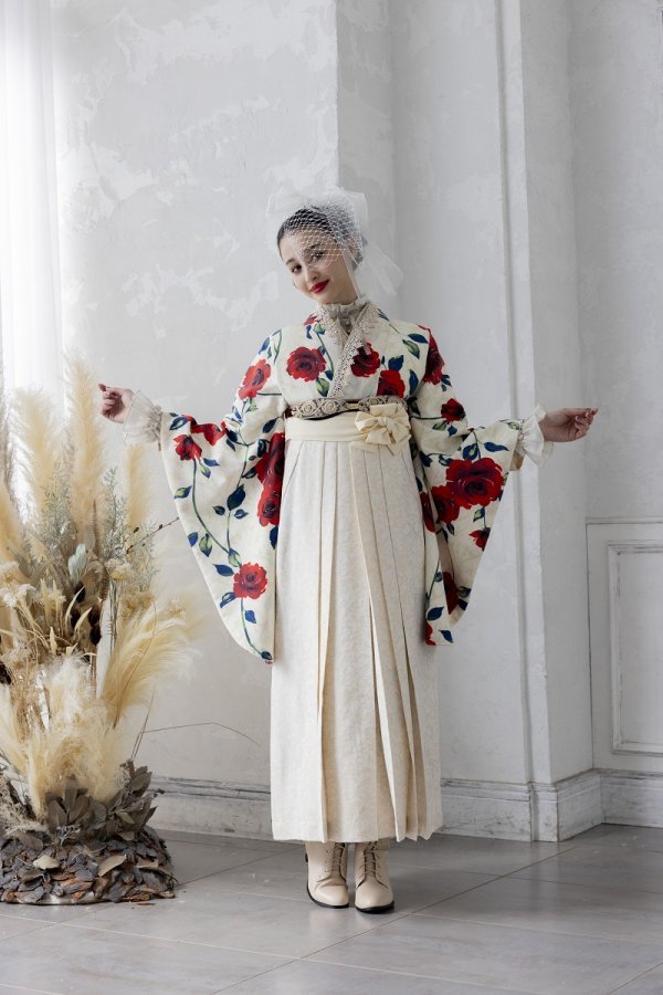 ラフィネモカ卒業袴 ラフィネモカ RH-76【クリーム白】