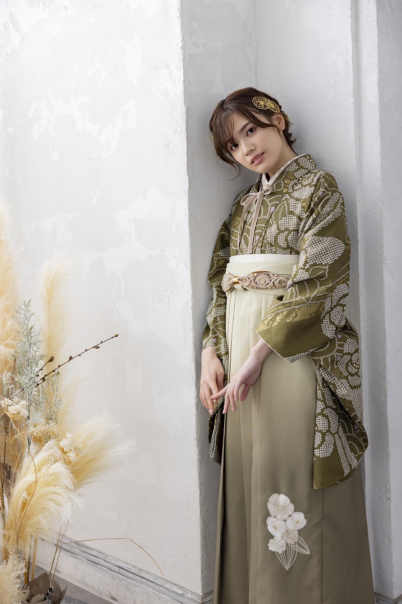 ラフィネモカ二尺袖 ラフィネモカ クラシックRM-136【モスグリーン】 - 画像 (2)