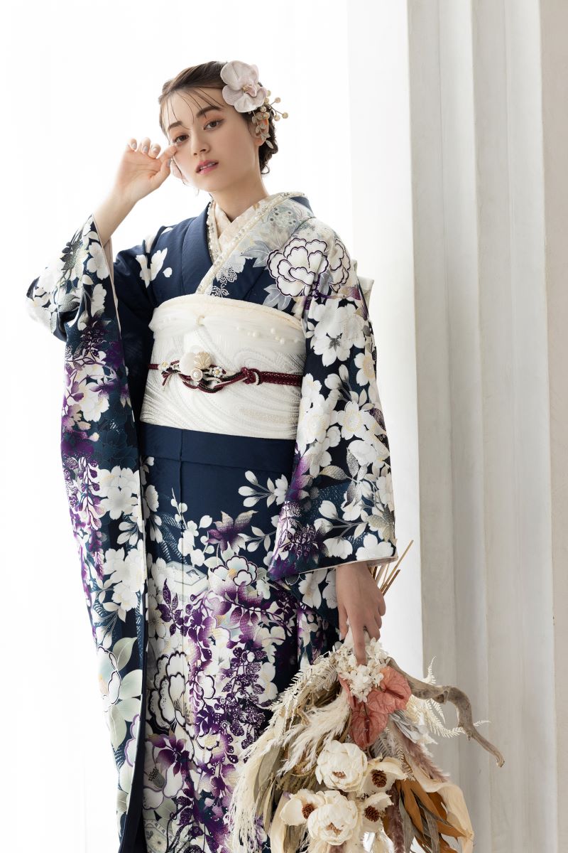 袋帯【正絹】振袖用RFO-53　-白×銀- - 画像 (5)