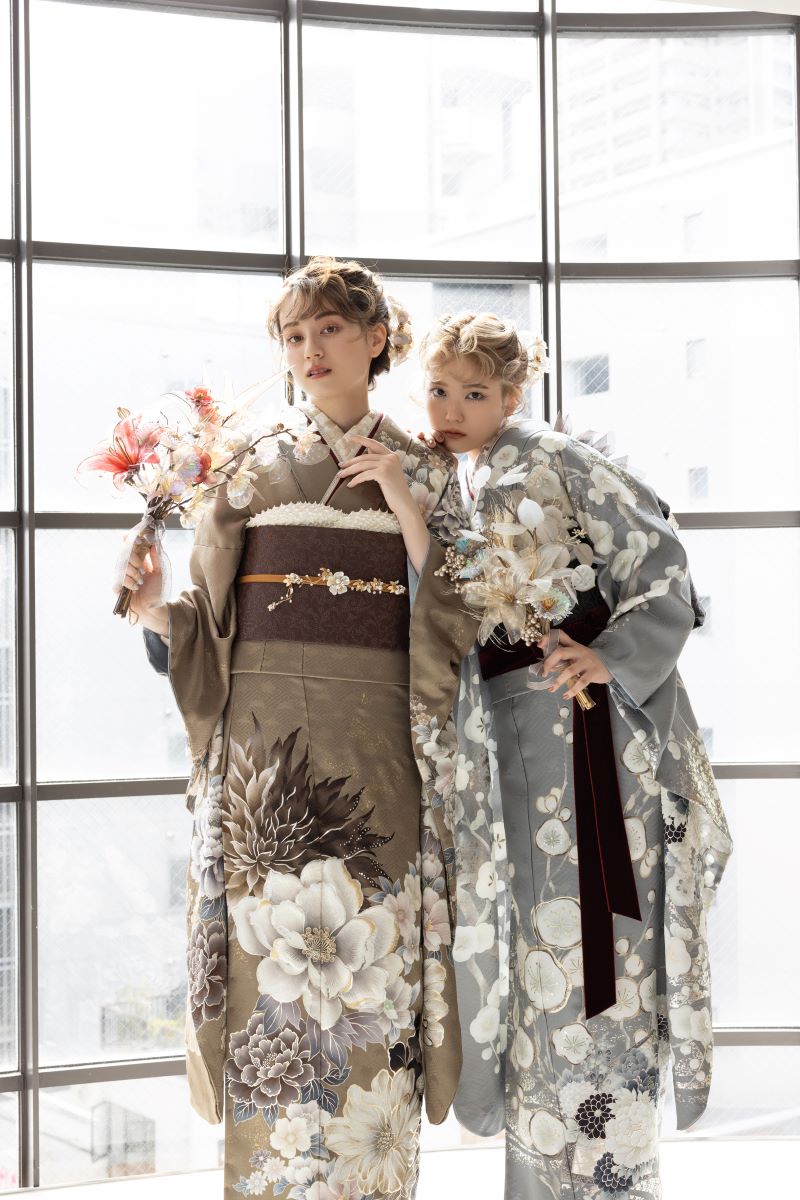 正絹振袖ラフィネモカ RF-56 -プラチナ・ヴィンテージ- - 画像 (9)