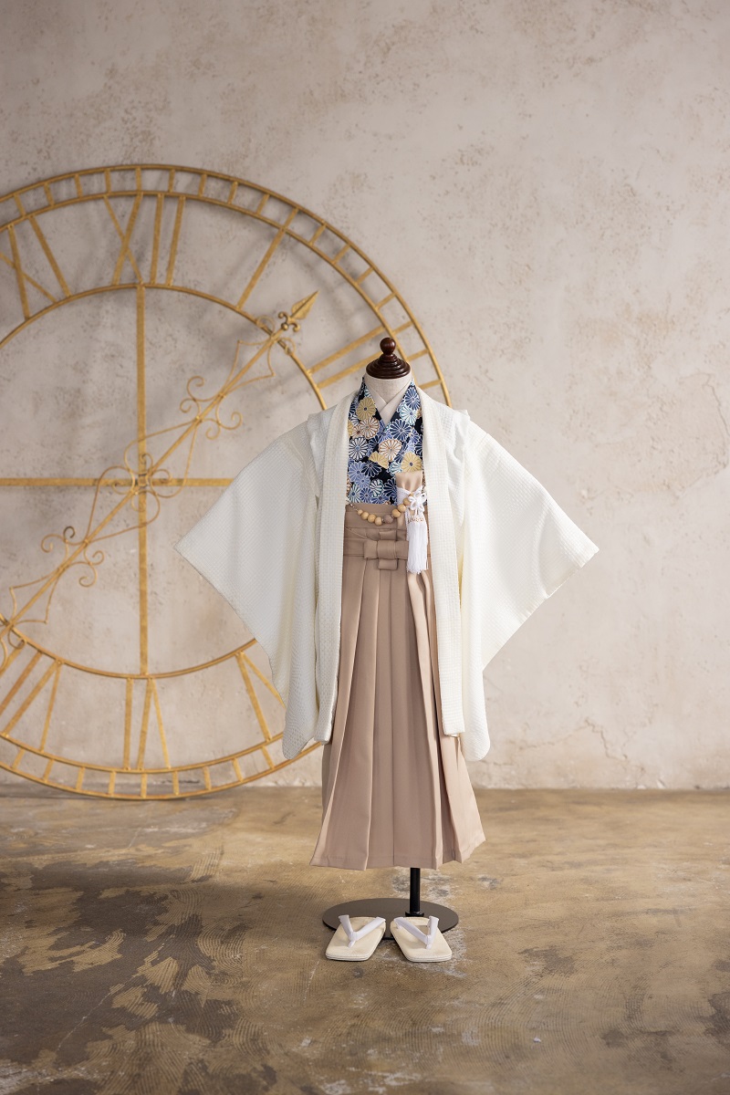 【現品】ラフィネココ×花わらべ男児セット2024　5歳【D：白】 - 画像 (3)