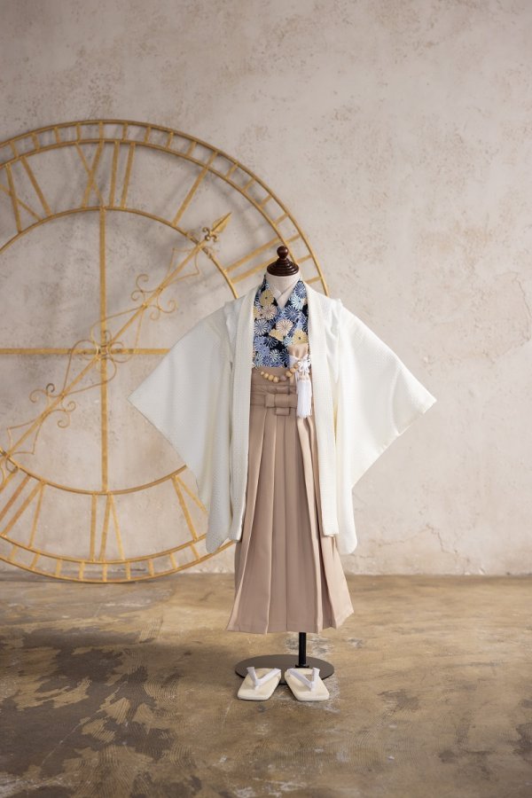 【現品】ラフィネココ×花わらべ男児セット2024 5歳【D:白】