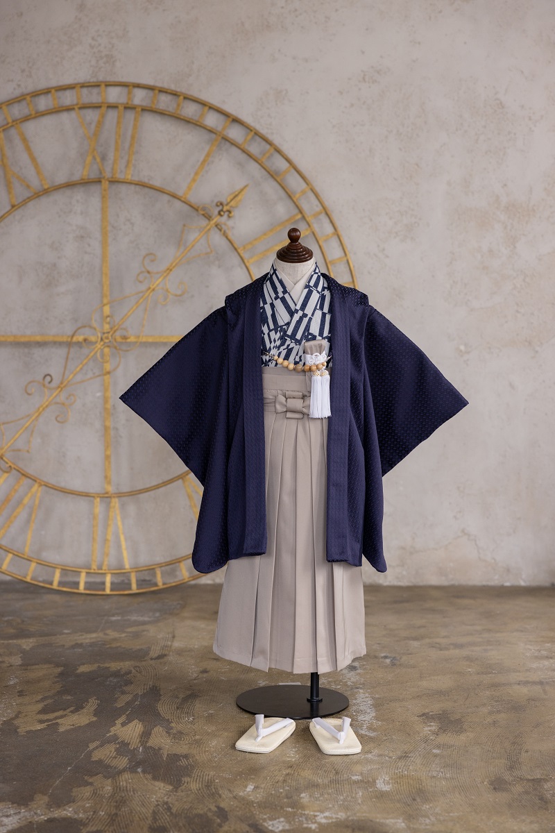 【現品】ラフィネココ×花わらべ男児セット2024 3歳 【E:紺】