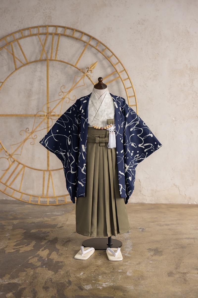 【現品】ラフィネ×花わらべ10歳男児セット-「A:紺」