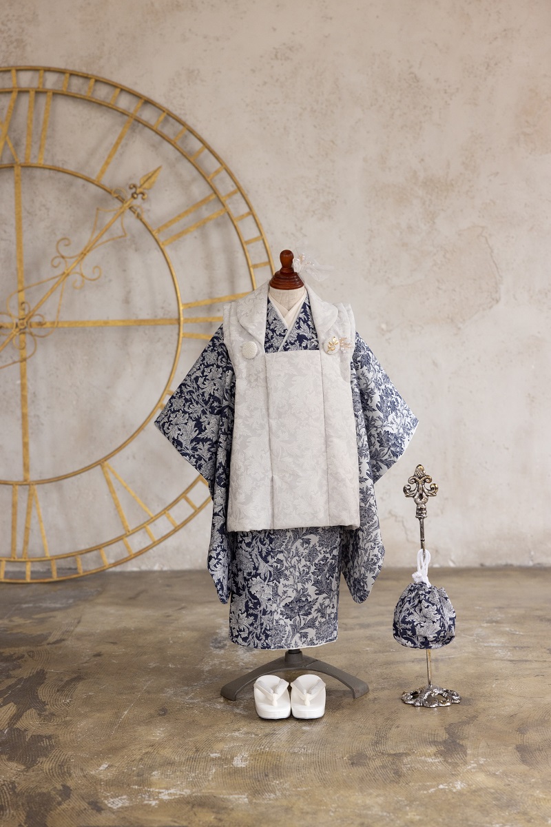 【現品】トワルド・ジュイ-toile de jouy-ファミリー 3歳被布セット RC652-A