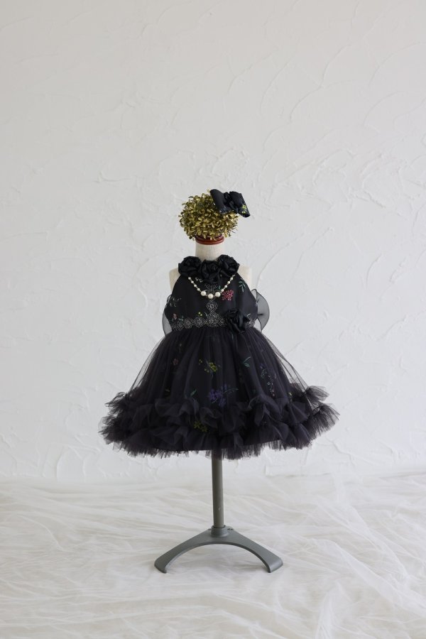 【現品80cm】ショートドレスR-136 ブラック - 画像 (3)