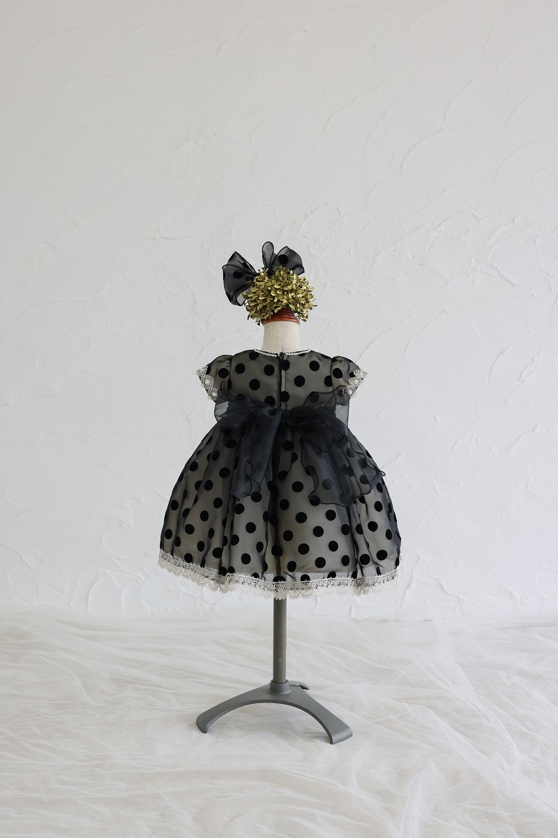 【現品80cm】ショートドレスR-138 ブラック - 画像 (3)