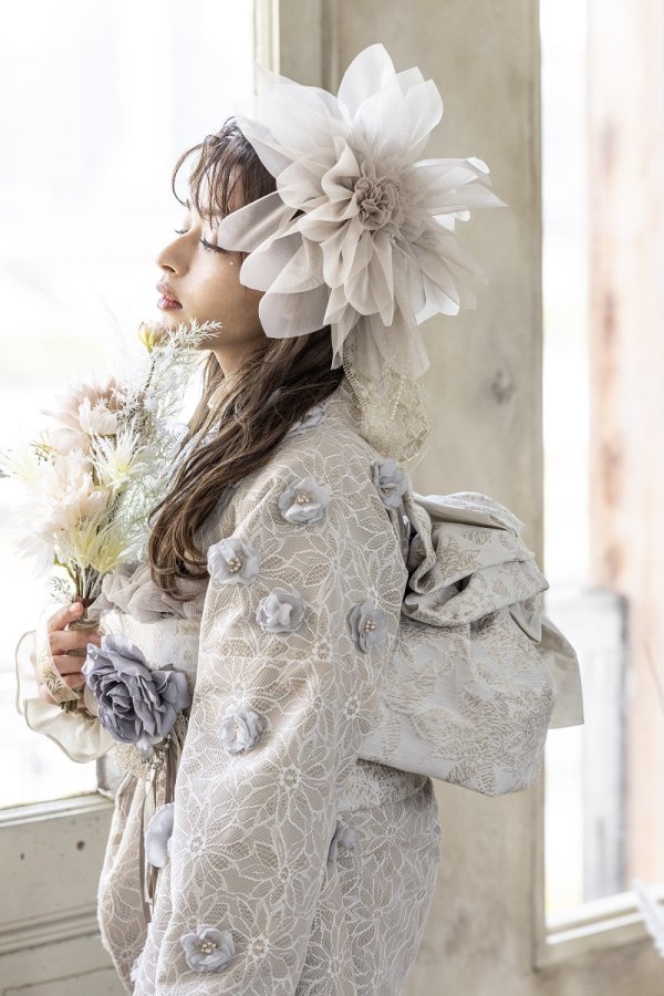 袋帯【正絹】振袖用 GFO-56オフホワイト