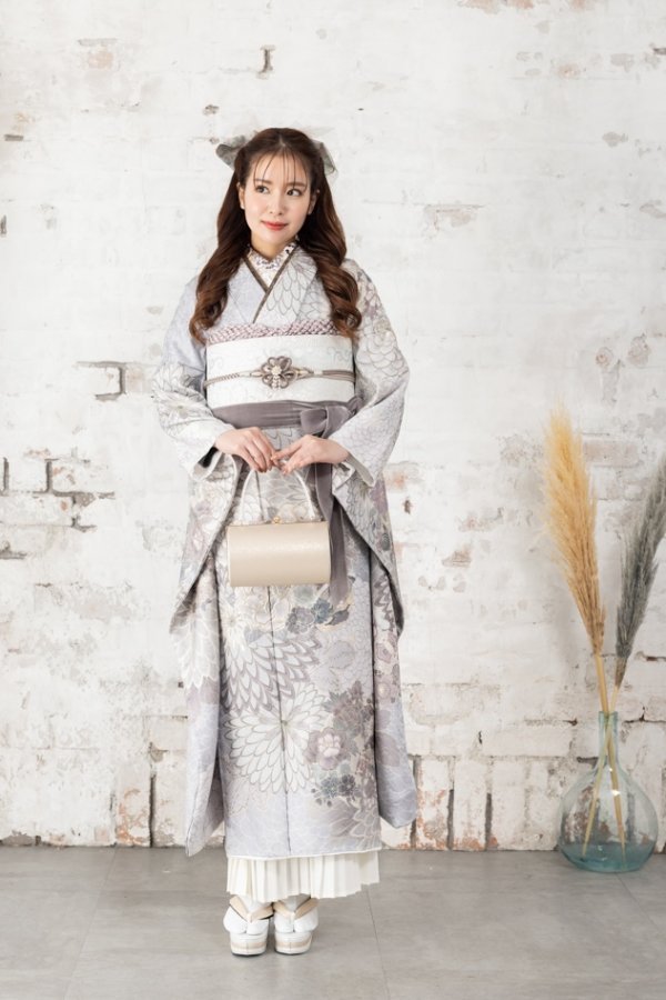 正絹振袖ラフィネモカ RF-28 -ムーンストーン- - 画像 (3)